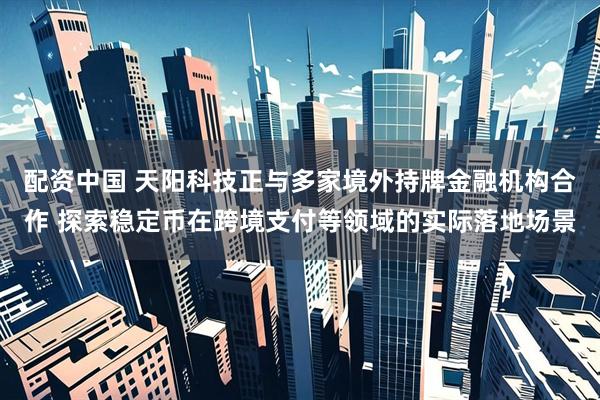 配资中国 天阳科技正与多家境外持牌金融机构合作 探索稳定币在跨境支付等领域的实际落地场景